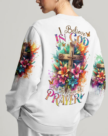 I Believe In God Lilies Women's All Over Print Shirt - Tlnz1711233, easychoo.com