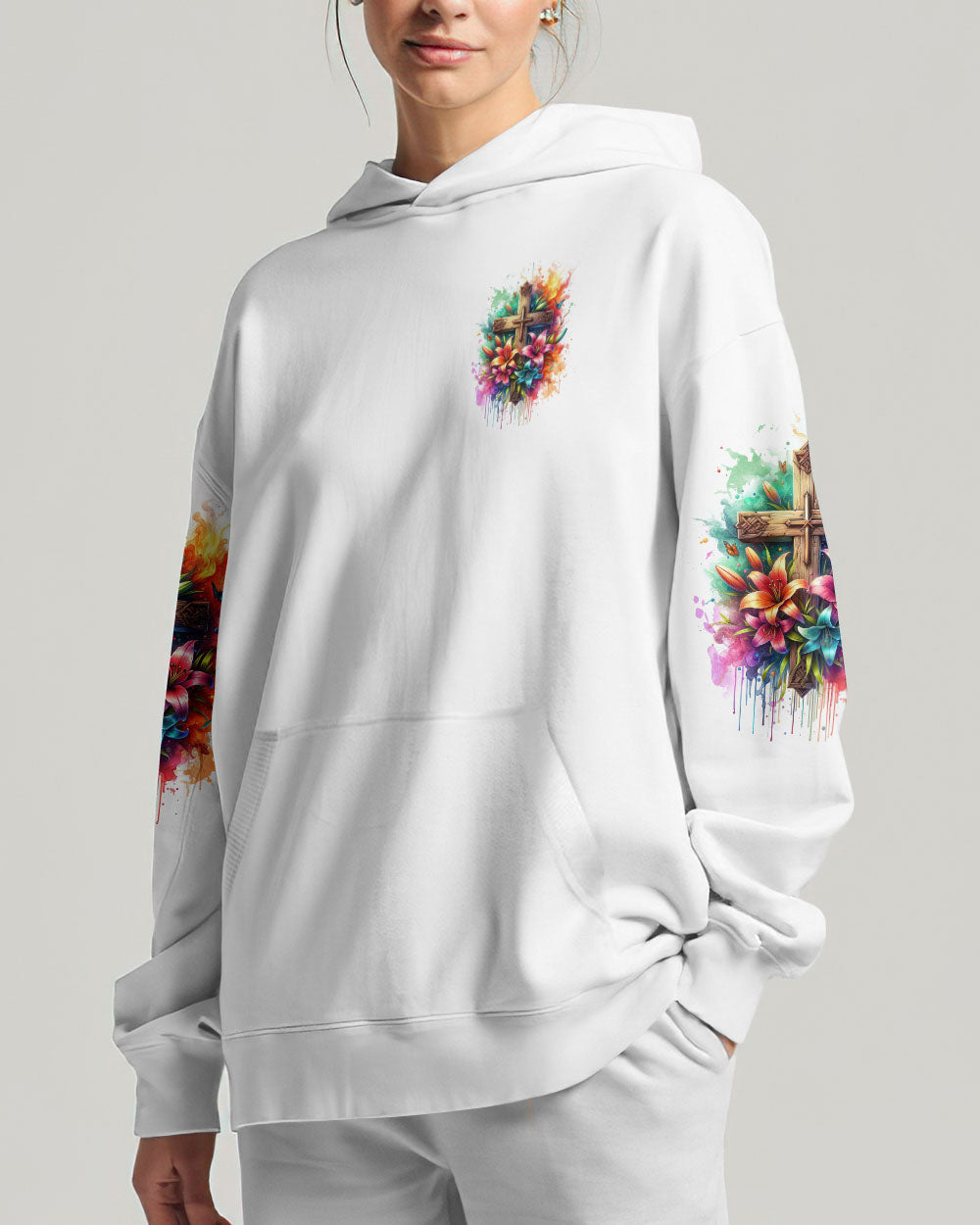 I Believe In God Lilies Women's All Over Print Shirt - Tlnz1711233, easychoo.com