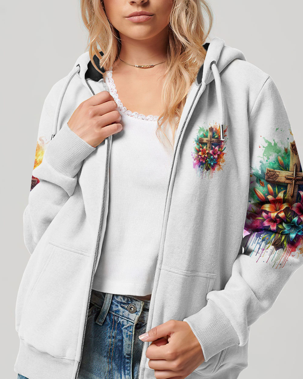 I Believe In God Lilies Women's All Over Print Shirt - Tlnz1711233, easychoo.com