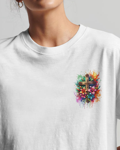 I Believe In God Lilies Women's All Over Print Shirt - Tlnz1711233, easychoo.com