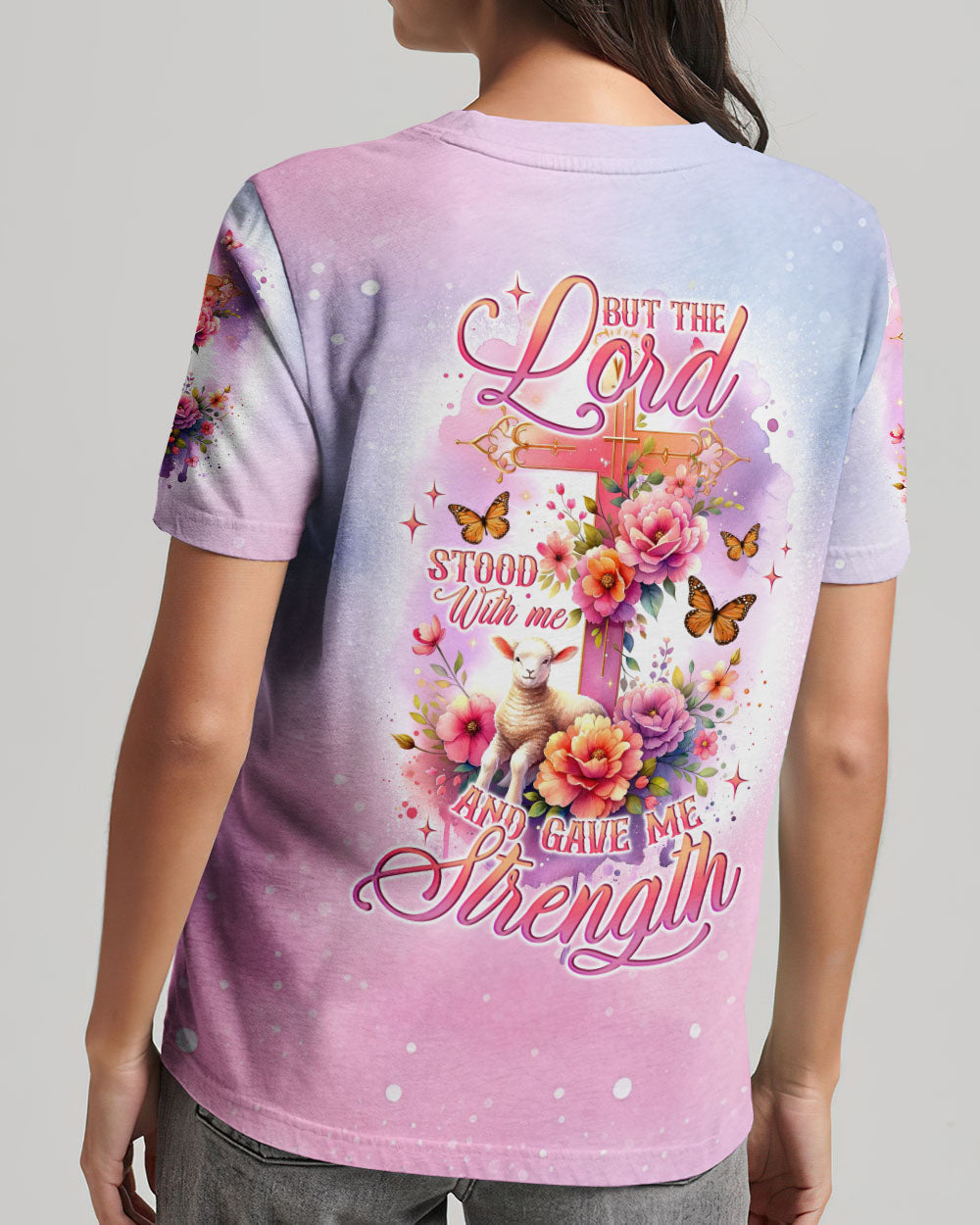 But The Lord Stood With Me Women's All Over Print Shirt - Tlno1511234, easychoo.com