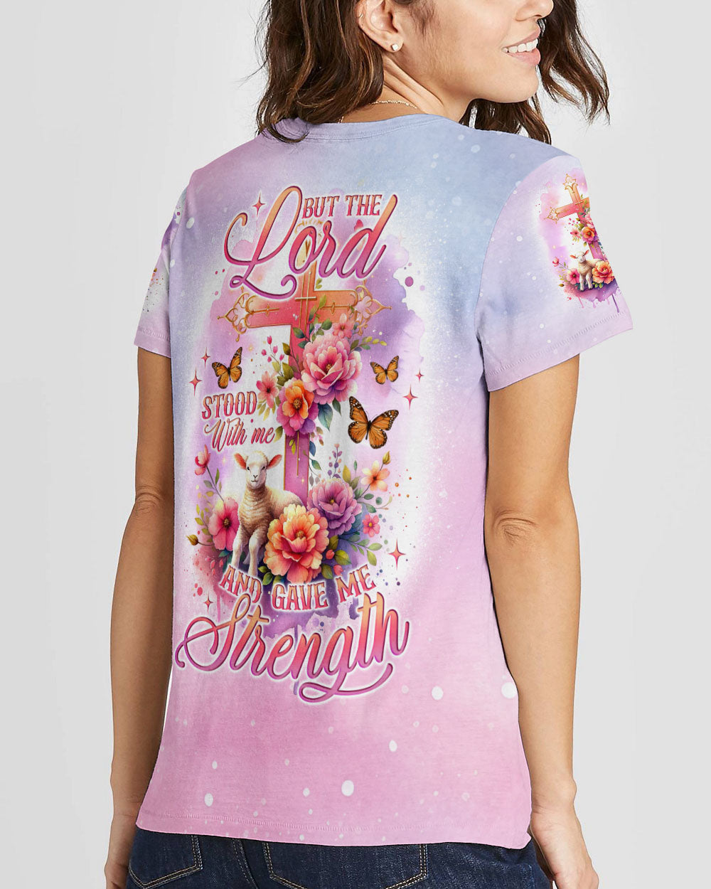 But The Lord Stood With Me Women's All Over Print Shirt - Tlno1511234, easychoo.com
