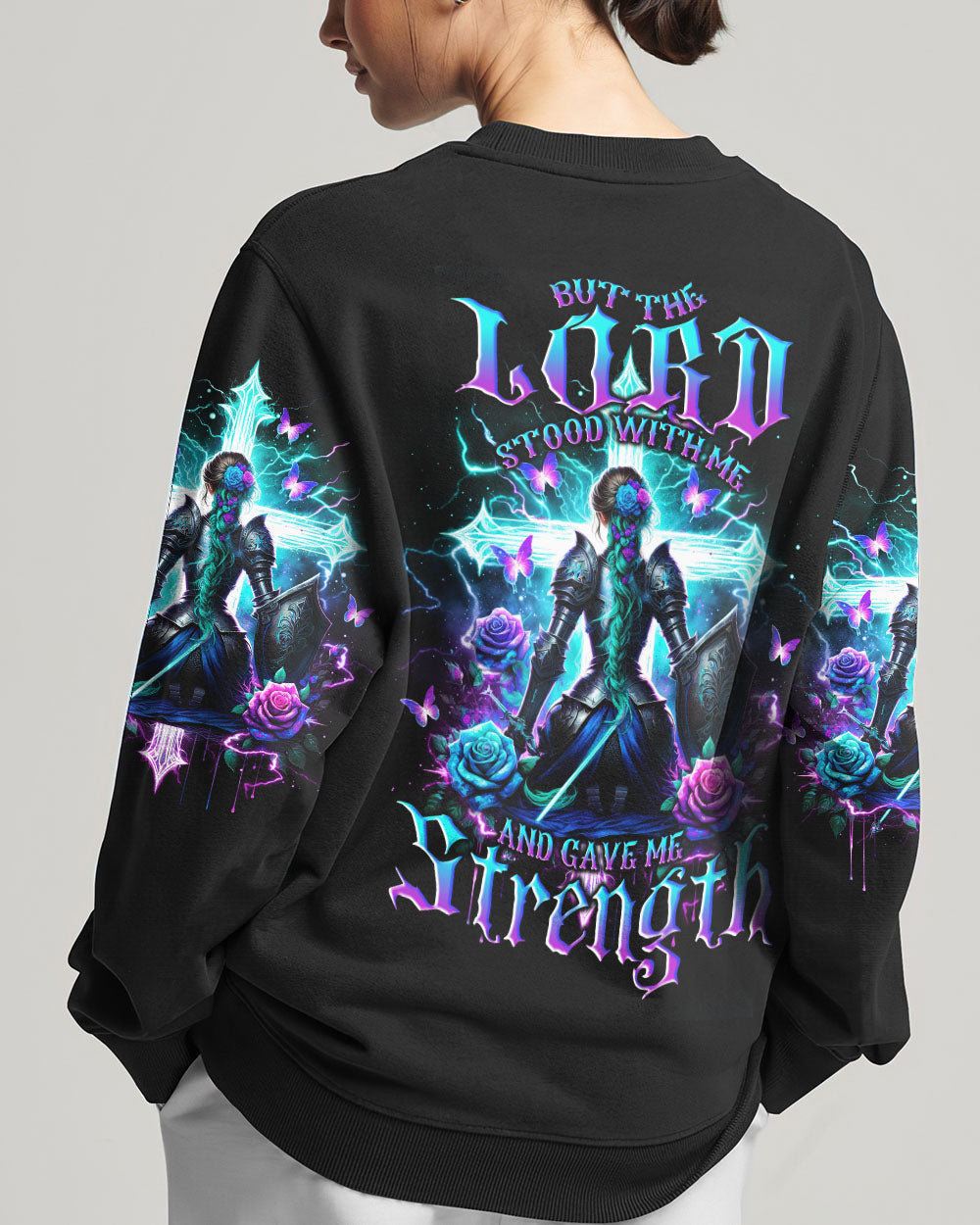 Lord Stood With Me Warrior Women's All Over Print Shirt - Tlno1412234, easychoo.com