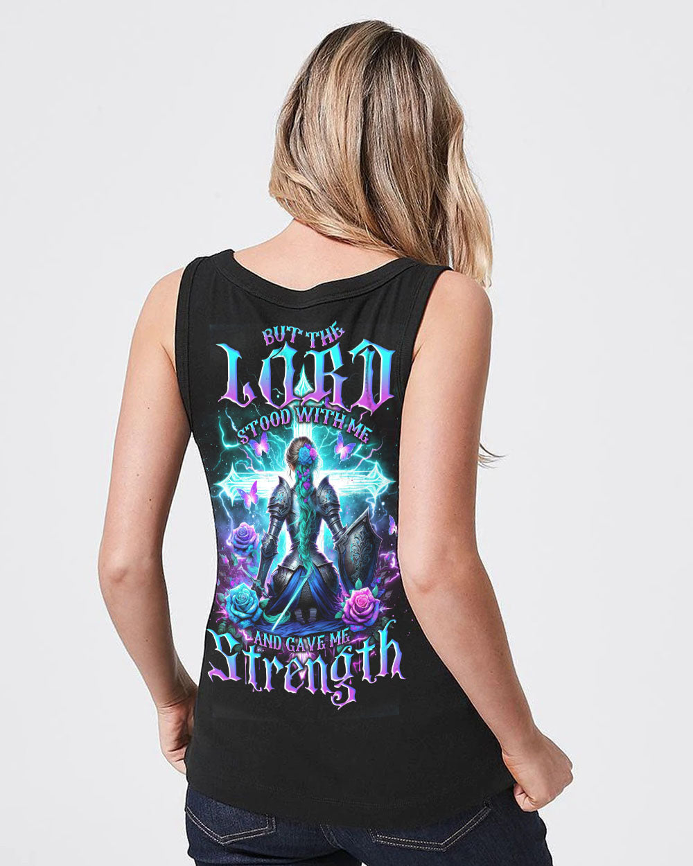 Lord Stood With Me Warrior Women's All Over Print Shirt - Tlno1412234, easychoo.com