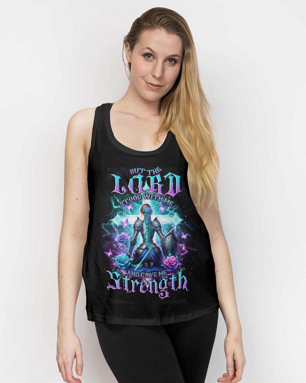 Lord Stood With Me Warrior Women's All Over Print Shirt - Tlno1412234, easychoo.com