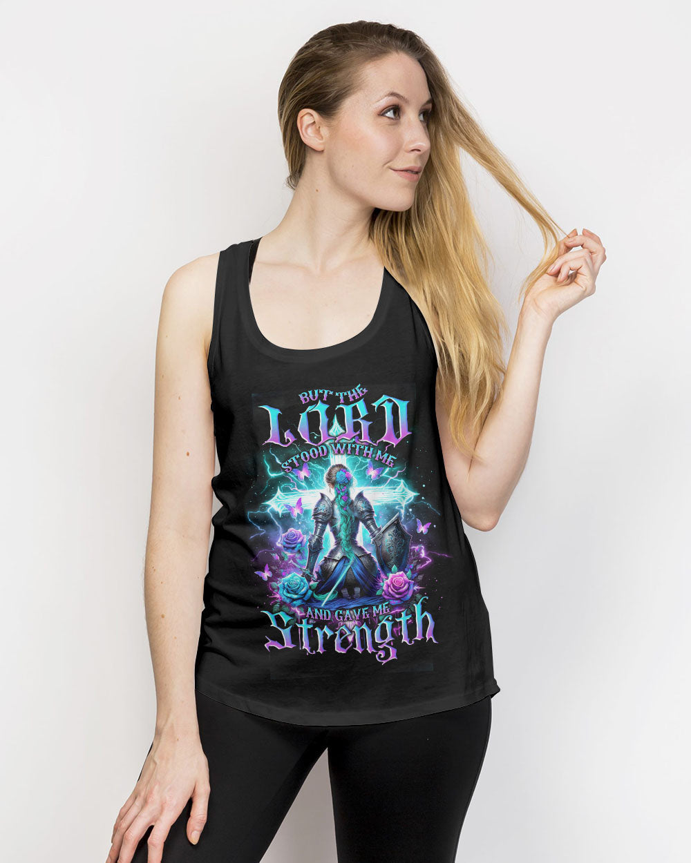 Lord Stood With Me Warrior Women's All Over Print Shirt - Tlno1412234, easychoo.com