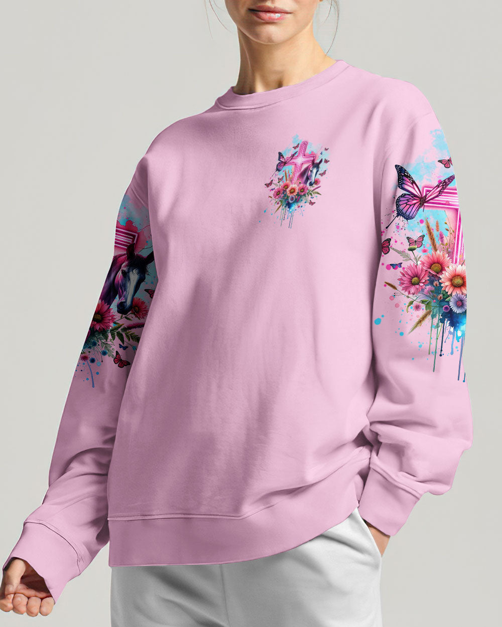 Runs On Jesus And Horses Women's All Over Print - Tltw1812233, easychoo.com