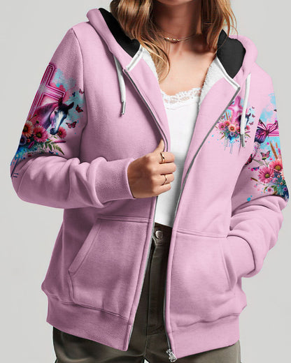 Runs On Jesus And Horses Women's All Over Print - Tltw1812233, easychoo.com