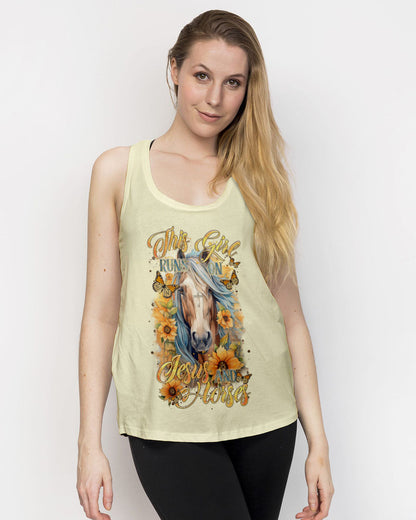 Runs On Jesus And Horses Women's All Over Print Shirt - Tltr0901241, easychoo.com