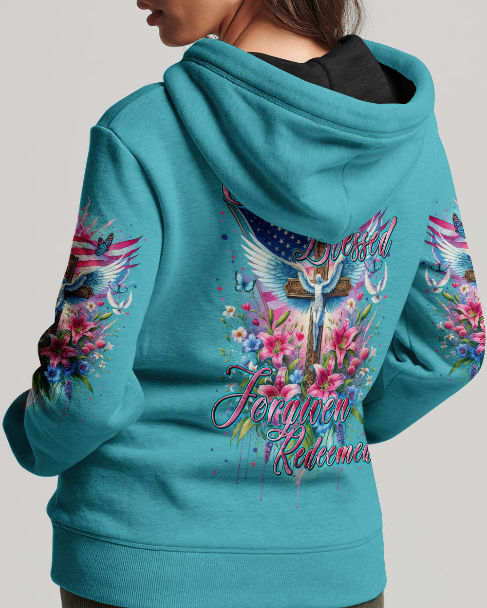 Chosen Blessed Forgiven Redeemed Women's All Over Print Shirt - Tytm3110233, easychoo.com