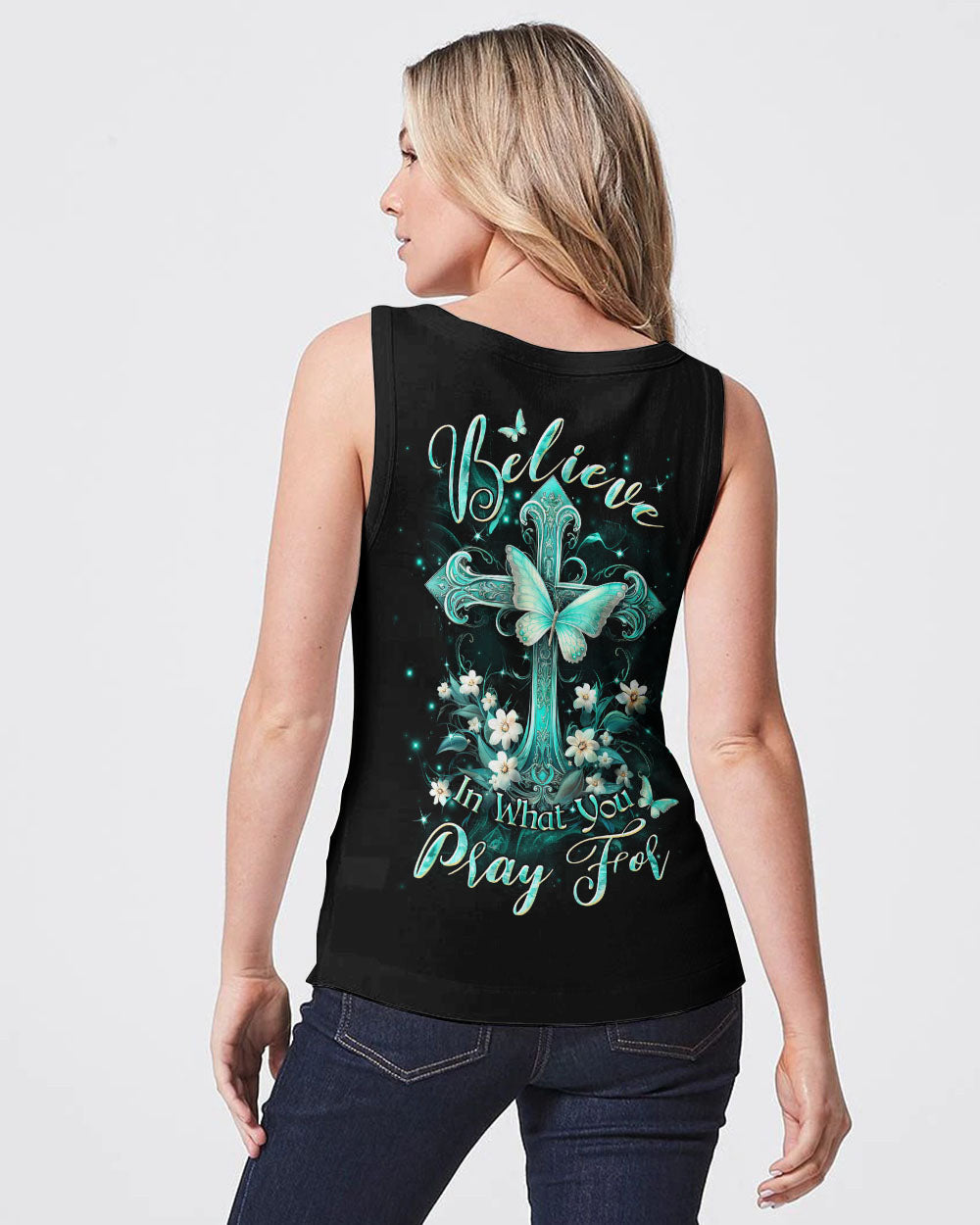 Believe In What You Pray For Women's All Over Print Shirt - Yhdu2111231, easychoo.com