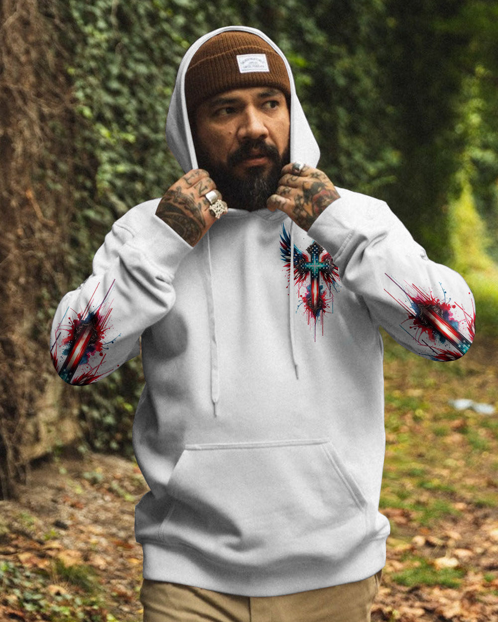 No Matter The Storm Cross Wings Men's All Over Print Shirt - Tlno1601243, easychoo.com