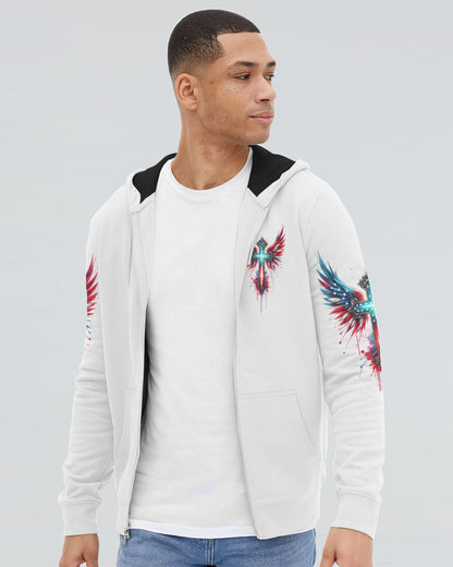 No Matter The Storm Cross Wings Men's All Over Print Shirt - Tlno1601243, easychoo.com