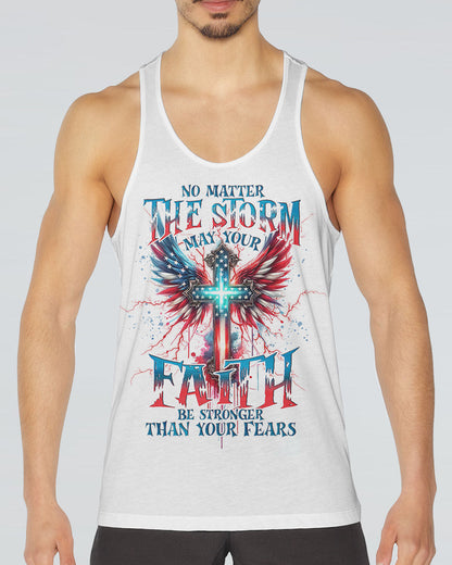 No Matter The Storm Cross Wings Men's All Over Print Shirt - Tlno1601243, easychoo.com