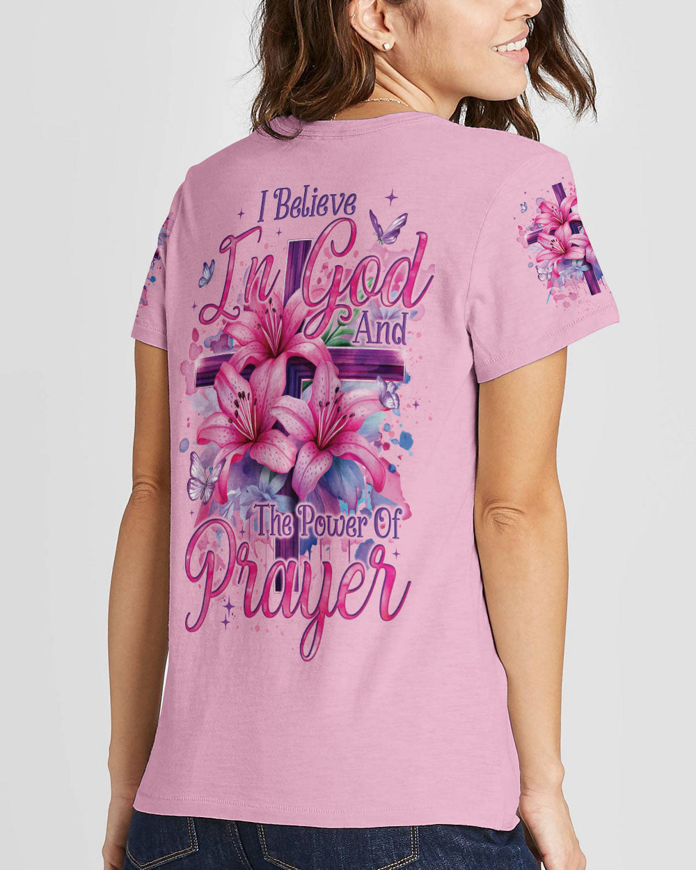 I Believe In God Women's All Over Print Shirt - Tyqy1001242, easychoo.com