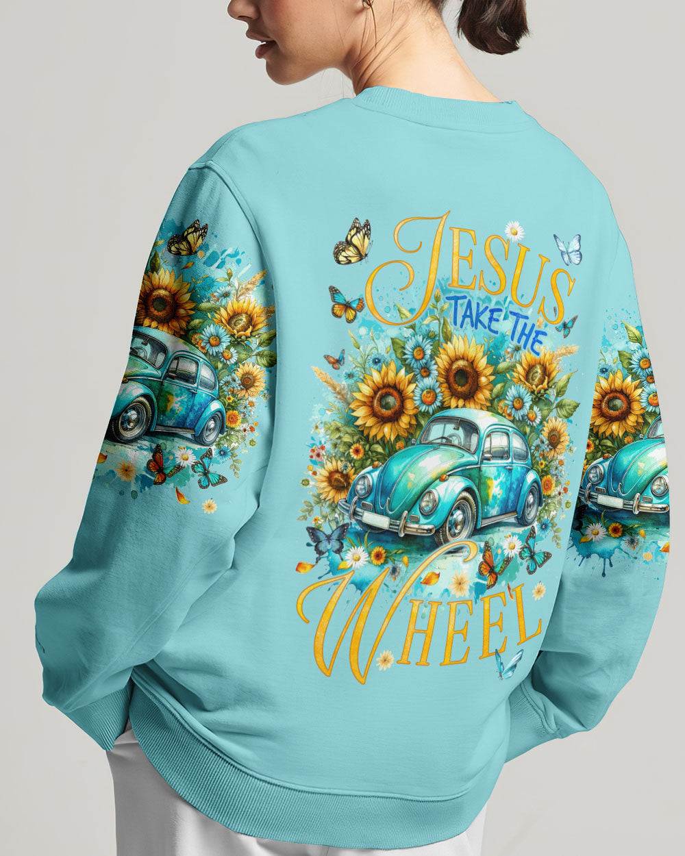 Jesus Take The Wheel Women's All Over Print Shirt - Tyqy1811235, easychoo.com