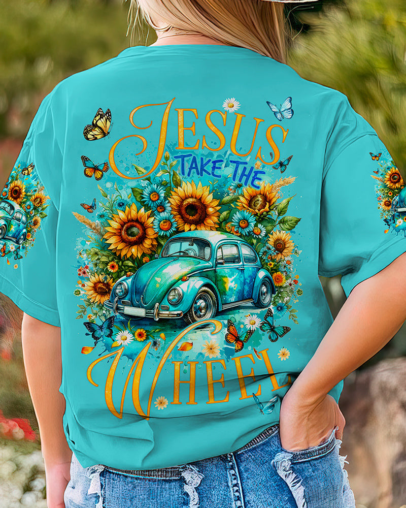 Jesus Take The Wheel Women's All Over Print Shirt - Tyqy1811235, easychoo.com