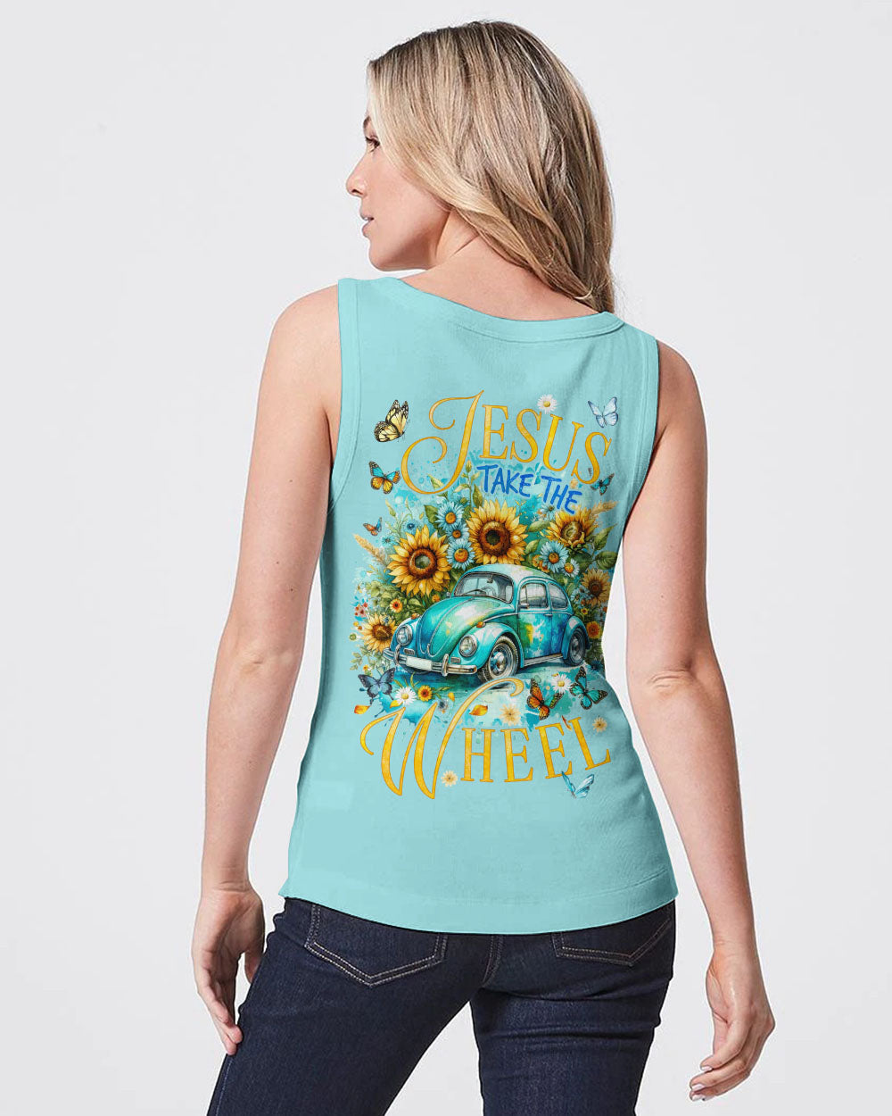 Jesus Take The Wheel Women's All Over Print Shirt - Tyqy1811235, easychoo.com