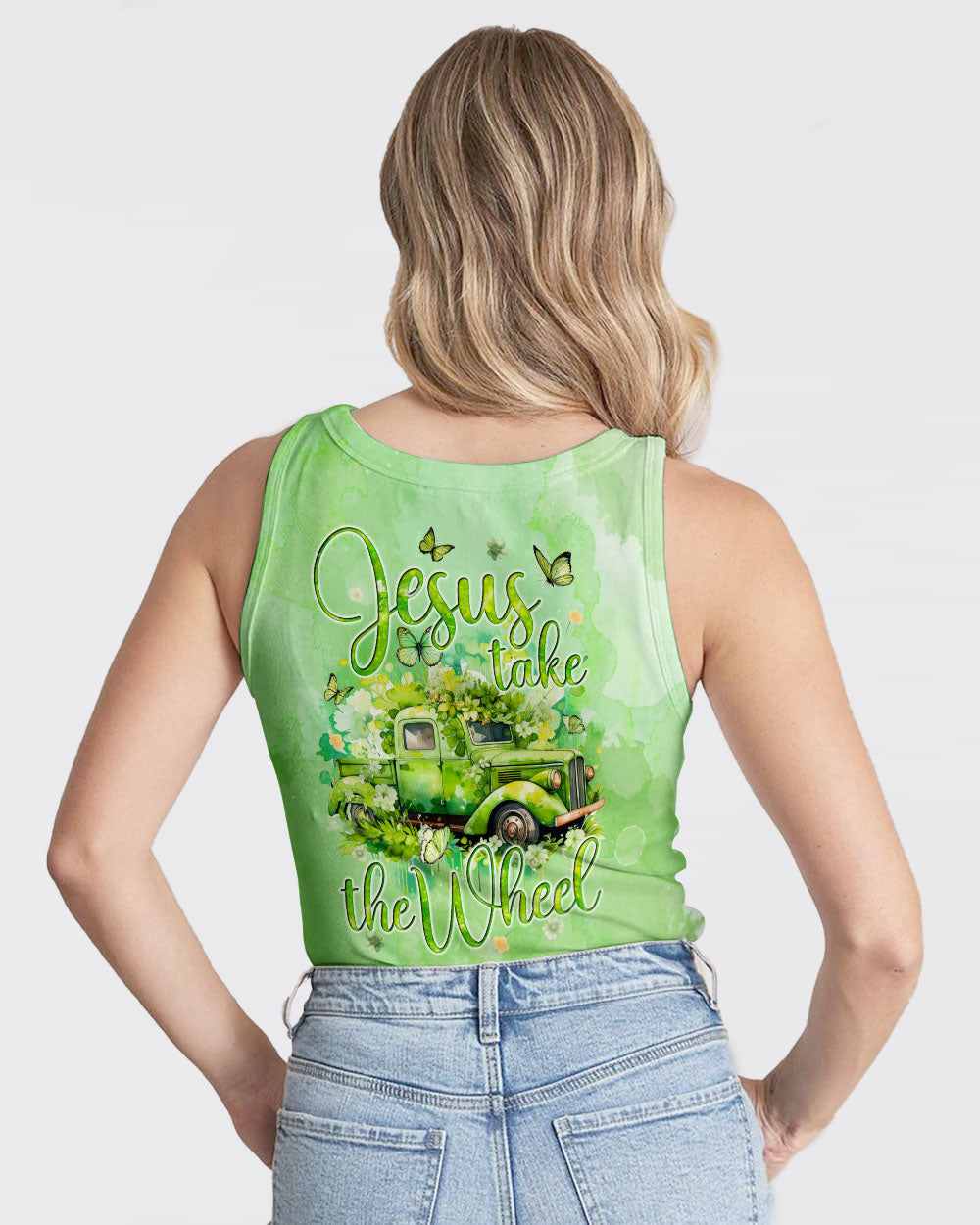 Jesus Take The Wheel Women's All Over Print Shirt - Tyqy0501243, easychoo.com