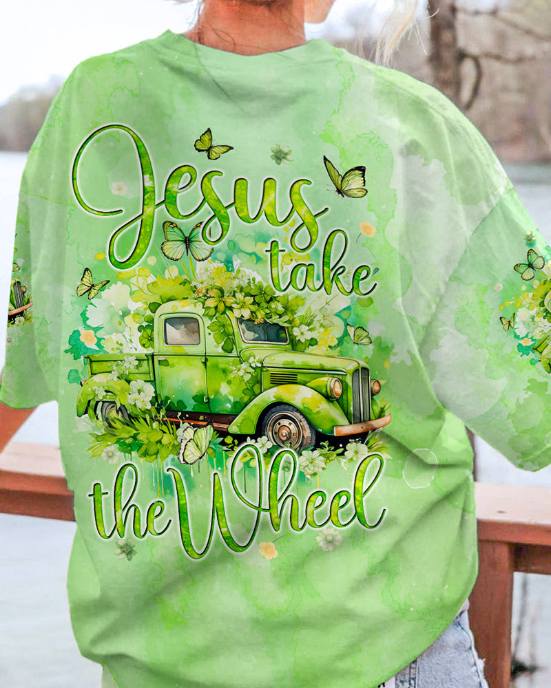 Jesus Take The Wheel Women's All Over Print Shirt - Tyqy0501243, easychoo.com