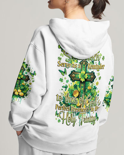God's Perfect Presence Patrick's Day Women's All Over Print Shirt - Tytd1501241, easychoo.com