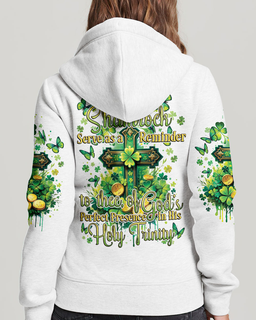 God's Perfect Presence Patrick's Day Women's All Over Print Shirt - Tytd1501241, easychoo.com
