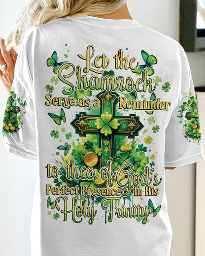 God's Perfect Presence Patrick's Day Women's All Over Print Shirt - Tytd1501241, easychoo.com