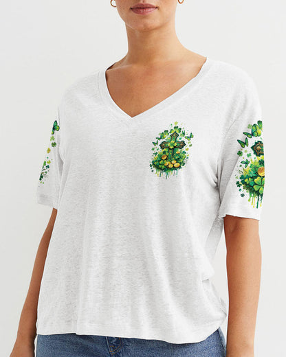 God's Perfect Presence Patrick's Day Women's All Over Print Shirt - Tytd1501241, easychoo.com