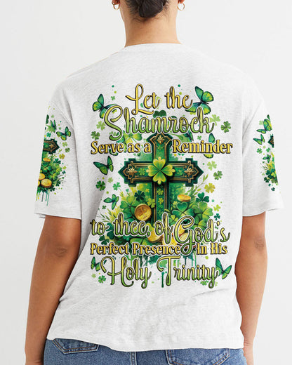 God's Perfect Presence Patrick's Day Women's All Over Print Shirt - Tytd1501241, easychoo.com