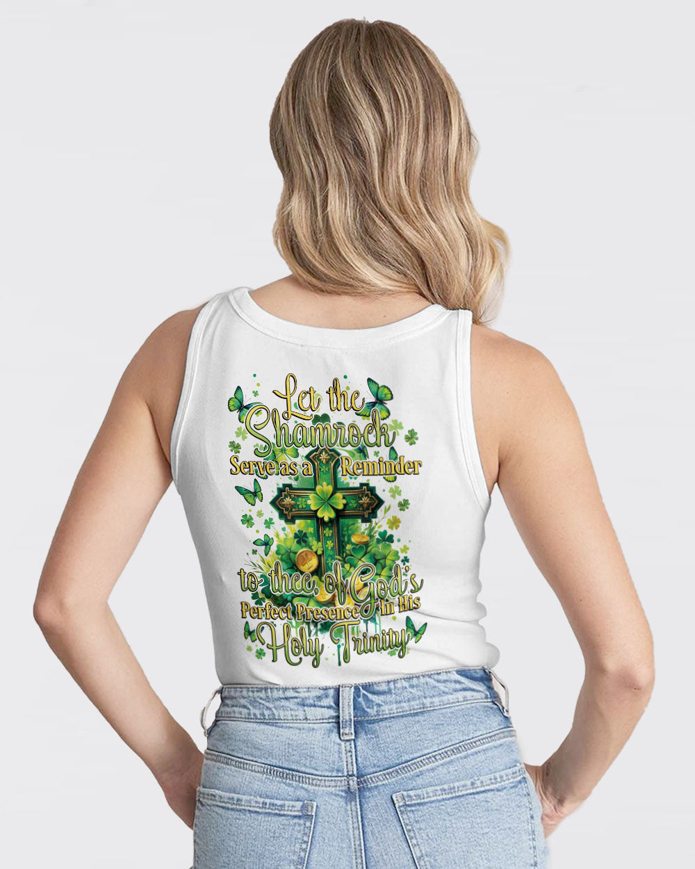 God's Perfect Presence Patrick's Day Women's All Over Print Shirt - Tytd1501241, easychoo.com