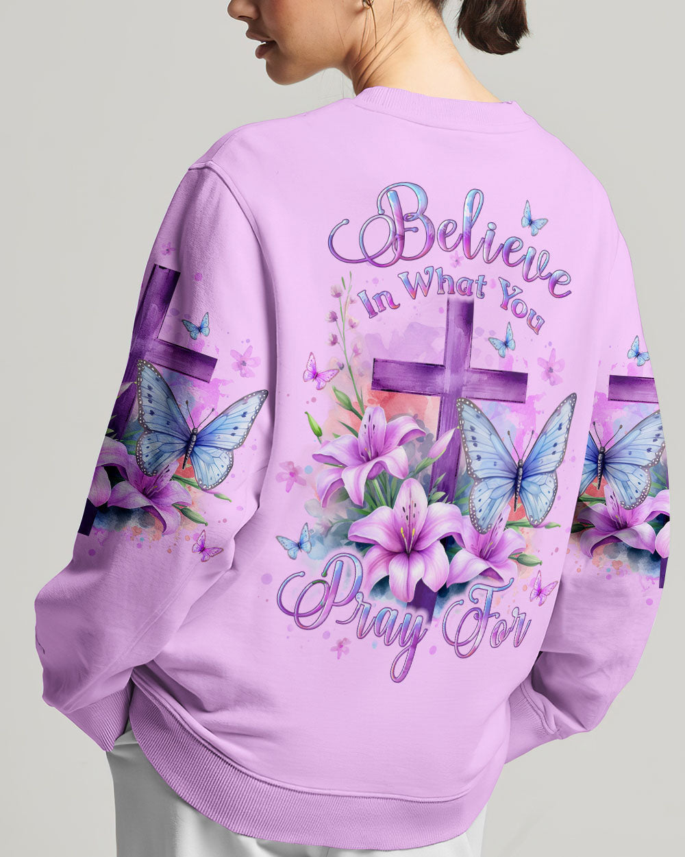 Believe In What You Pray For Women's All Over Print Shirt - Yhlt2011233, easychoo.com