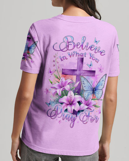 Believe In What You Pray For Women's All Over Print Shirt - Yhlt2011233, easychoo.com