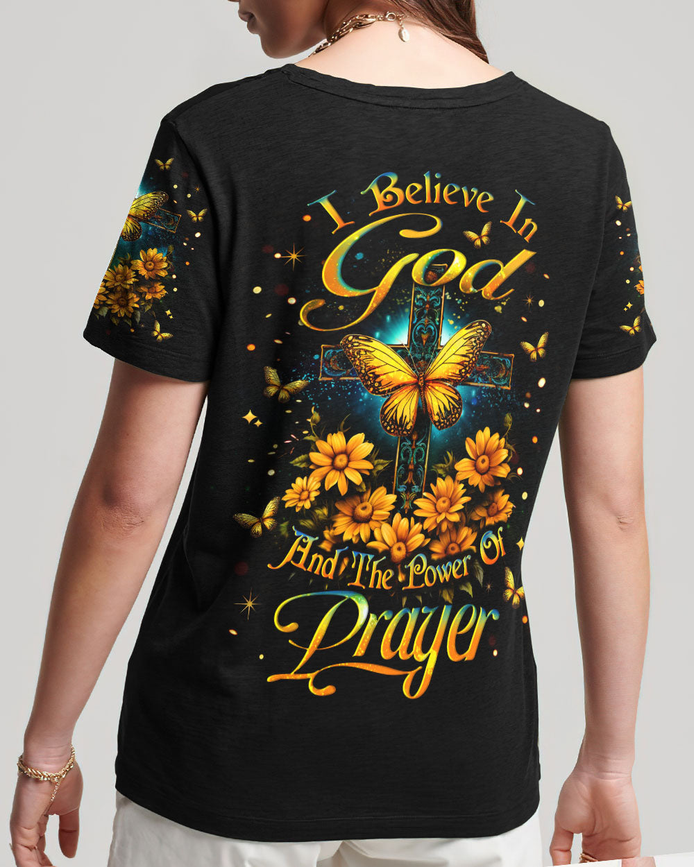 I Believe In God Women's All Over Print Shirt - Yhlt1711232, easychoo.com