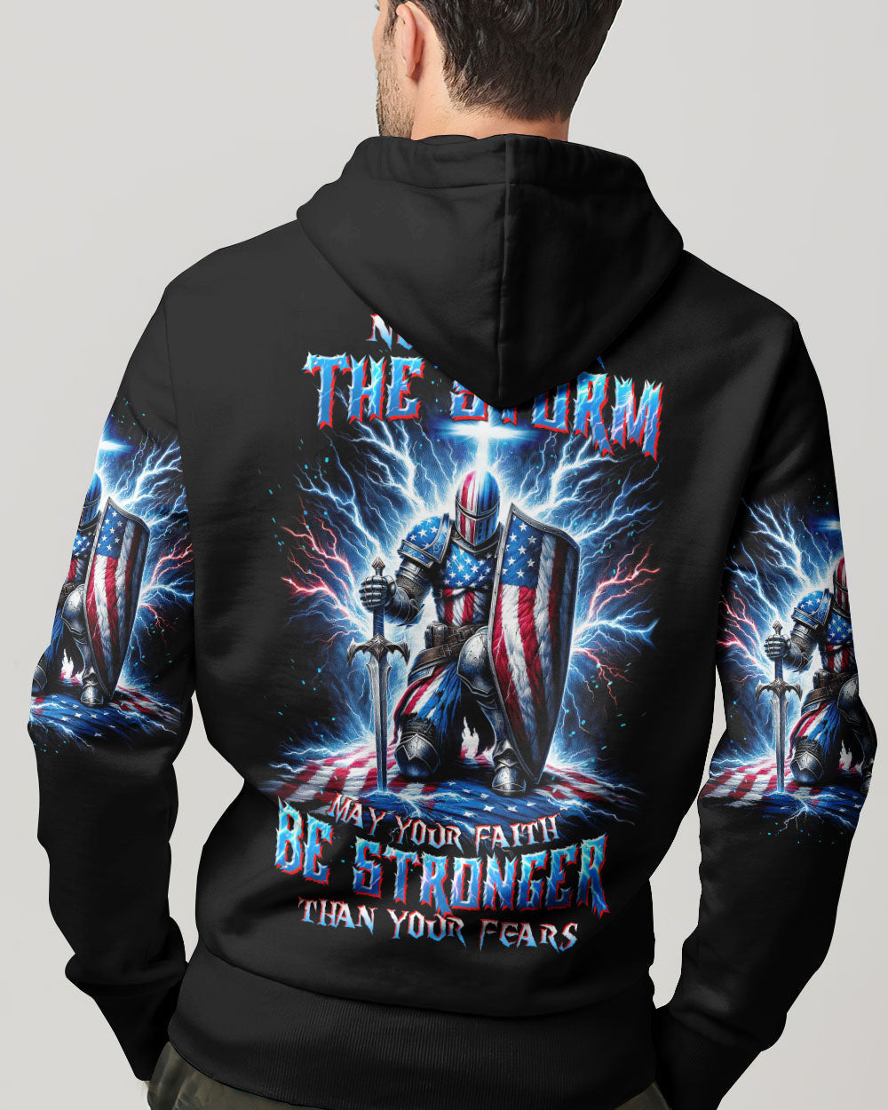 No Matter The Storm Warrior Men's All Over Print Shirt - Tltw1512233, easychoo.com