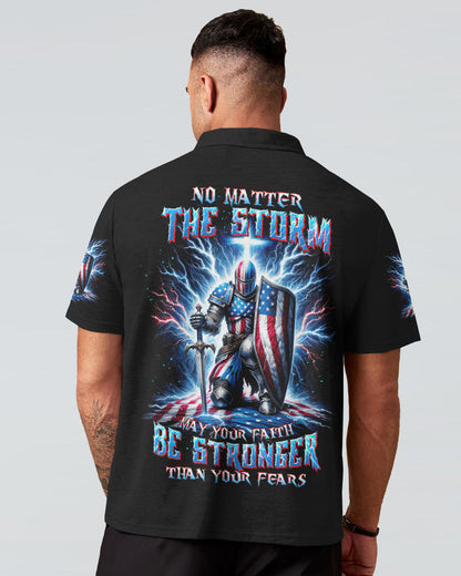 No Matter The Storm Warrior Men's All Over Print Shirt - Tltw1512233, easychoo.com