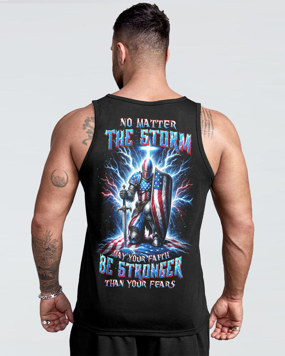 No Matter The Storm Warrior Men's All Over Print Shirt - Tltw1512233, easychoo.com