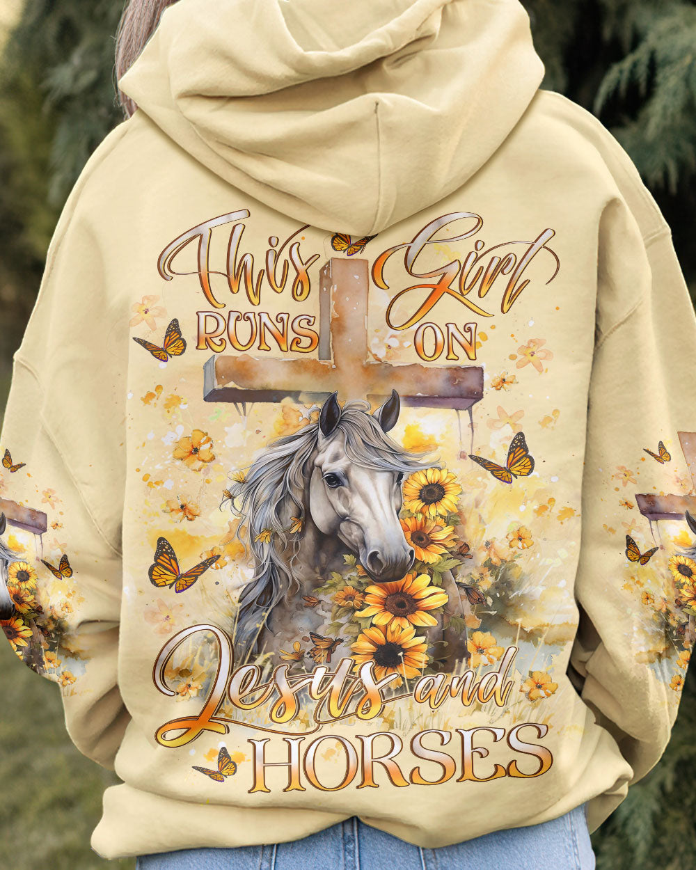 Runs On Jesus And Horses Women's All Over Print - Yhlt2612232, easychoo.com