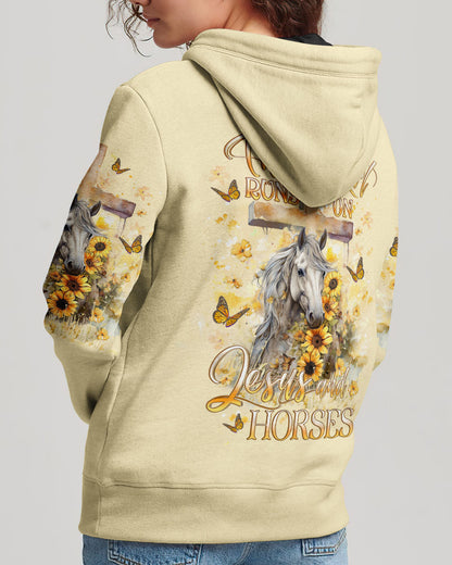 Runs On Jesus And Horses Women's All Over Print - Yhlt2612232, easychoo.com