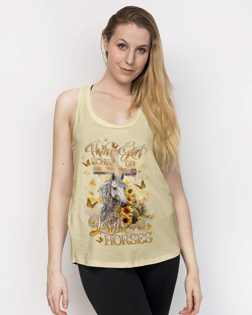 Runs On Jesus And Horses Women's All Over Print - Yhlt2612232, easychoo.com