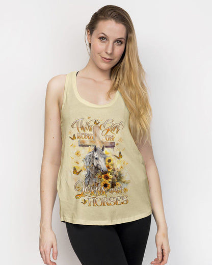 Runs On Jesus And Horses Women's All Over Print - Yhlt2612232, easychoo.com