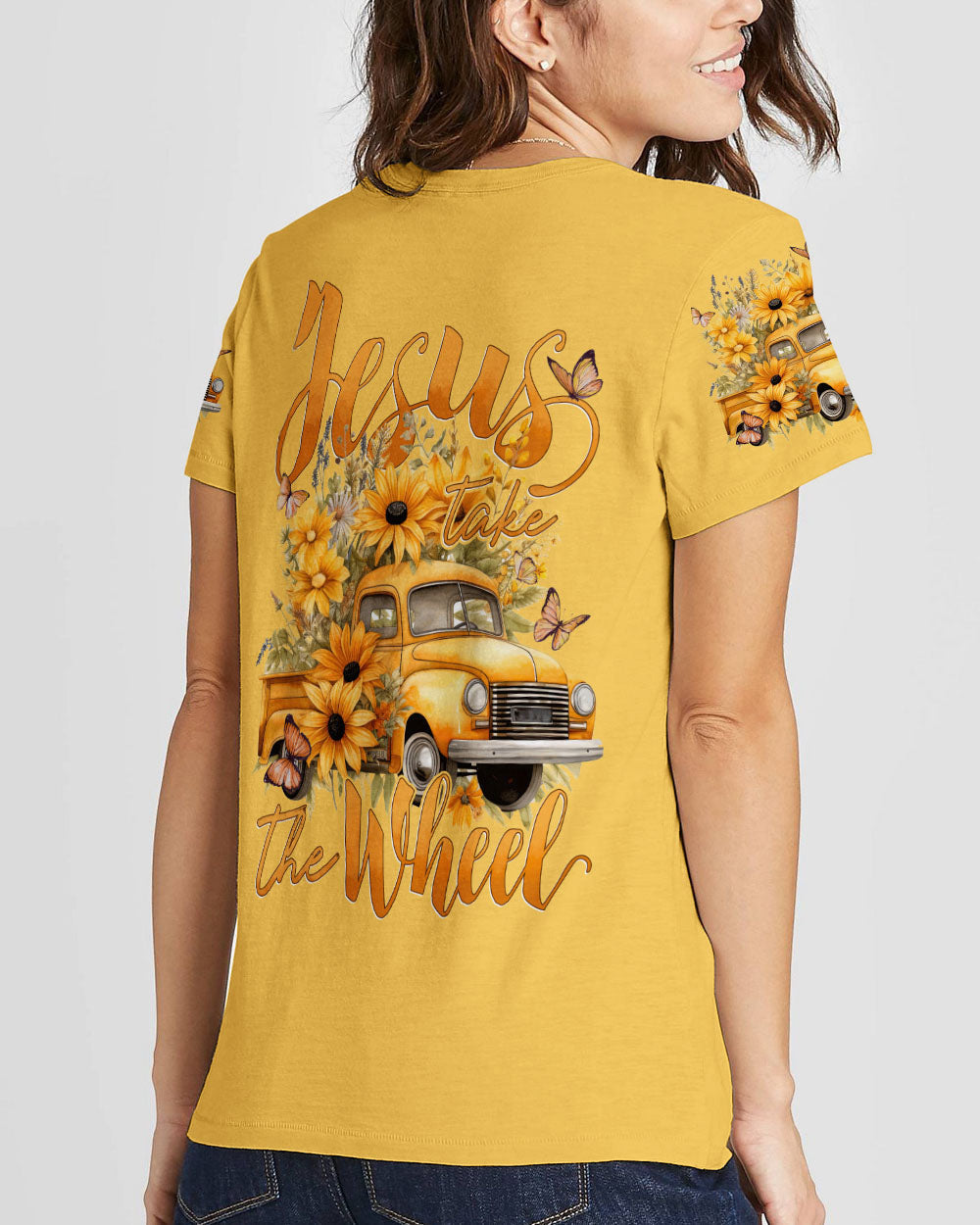 Jesus Take The Wheel Women's All Over Print Shirt - Tytd1212231, easychoo.com