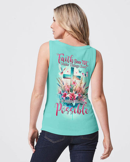 Faith Does Not Make Things Easy Women's All Over Print Shirt - Tytd2810231, easychoo.com