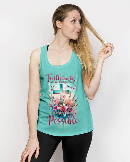 Faith Does Not Make Things Easy Women's All Over Print Shirt - Tytd2810231, easychoo.com