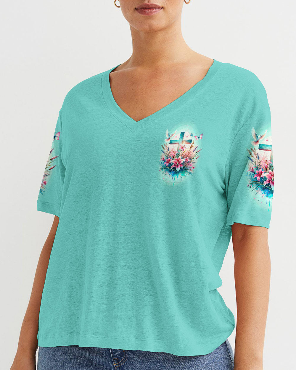 Faith Does Not Make Things Easy Women's All Over Print Shirt - Tytd2810231, easychoo.com