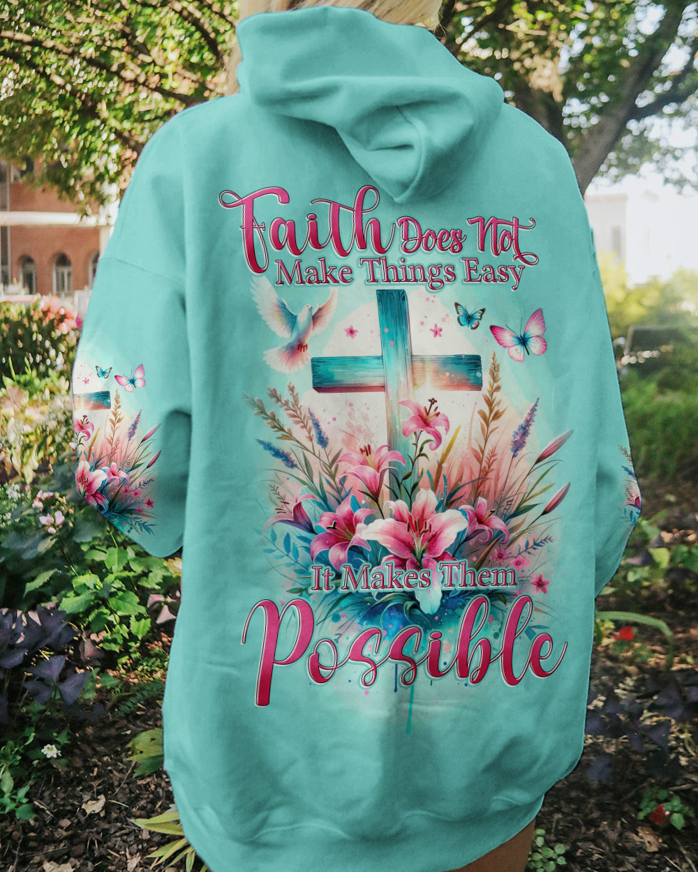 Faith Does Not Make Things Easy Women's All Over Print Shirt - Tytd2810231, easychoo.com