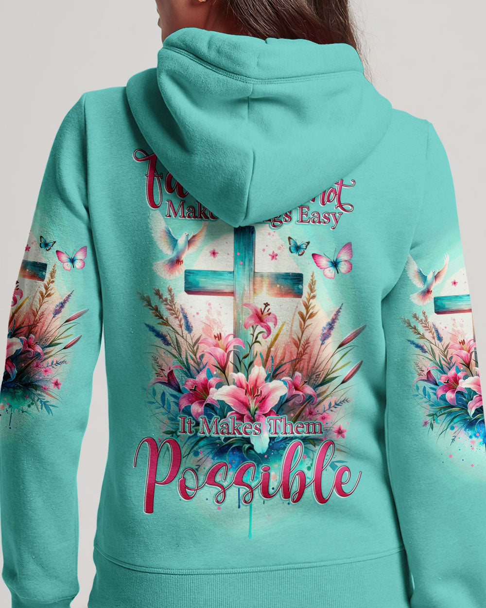 Faith Does Not Make Things Easy Women's All Over Print Shirt - Tytd2810231, easychoo.com