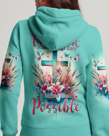 Faith Does Not Make Things Easy Women's All Over Print Shirt - Tytd2810231, easychoo.com