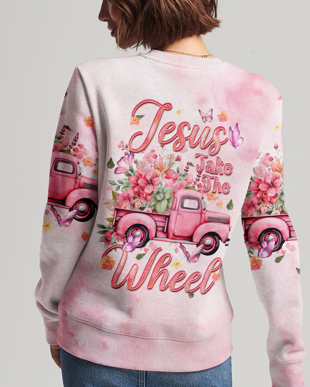 Jesus Take The Wheel Women's All Over Print Shirt - Tyqy1711233, easychoo.com