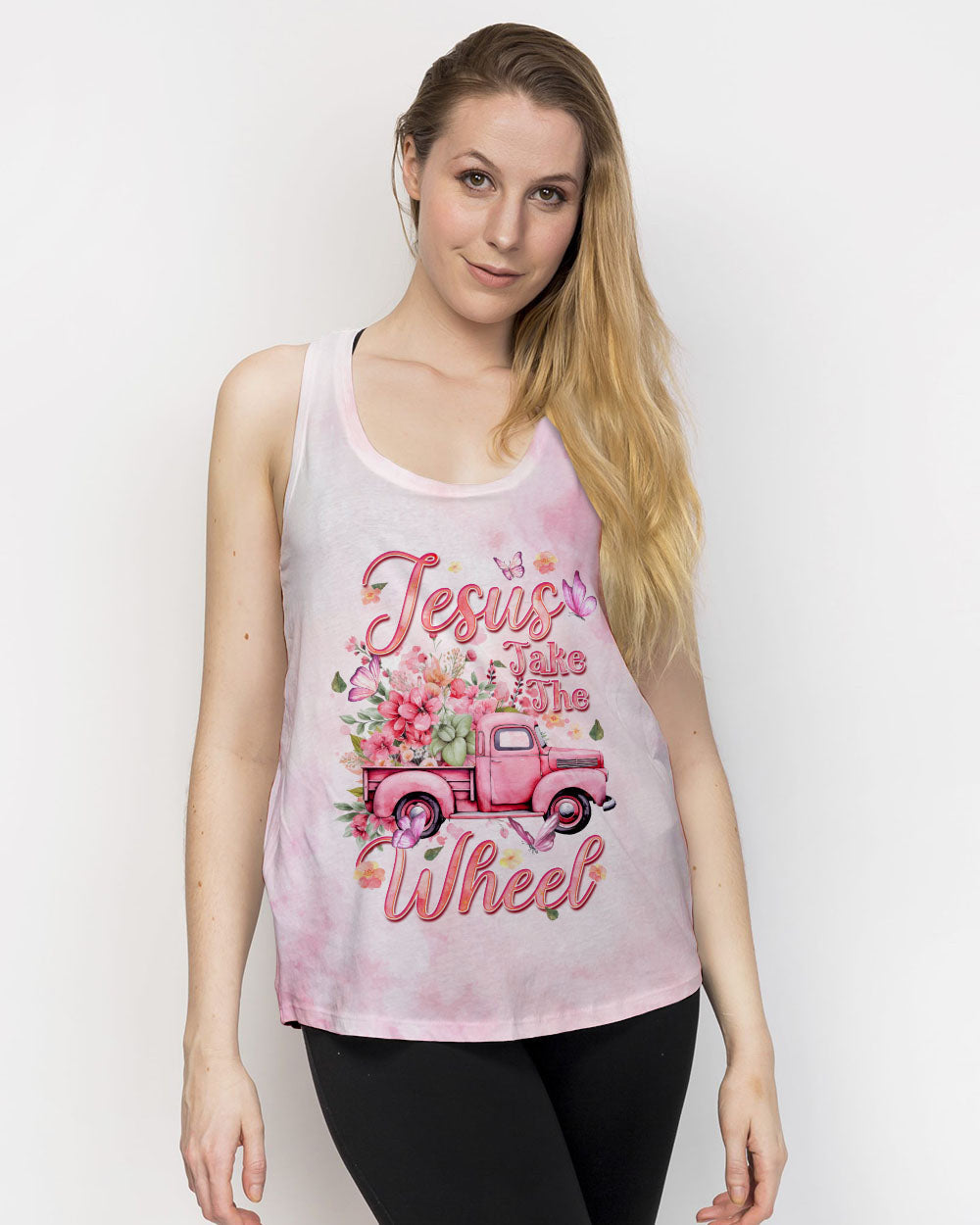 Jesus Take The Wheel Women's All Over Print Shirt - Tyqy1711233, easychoo.com