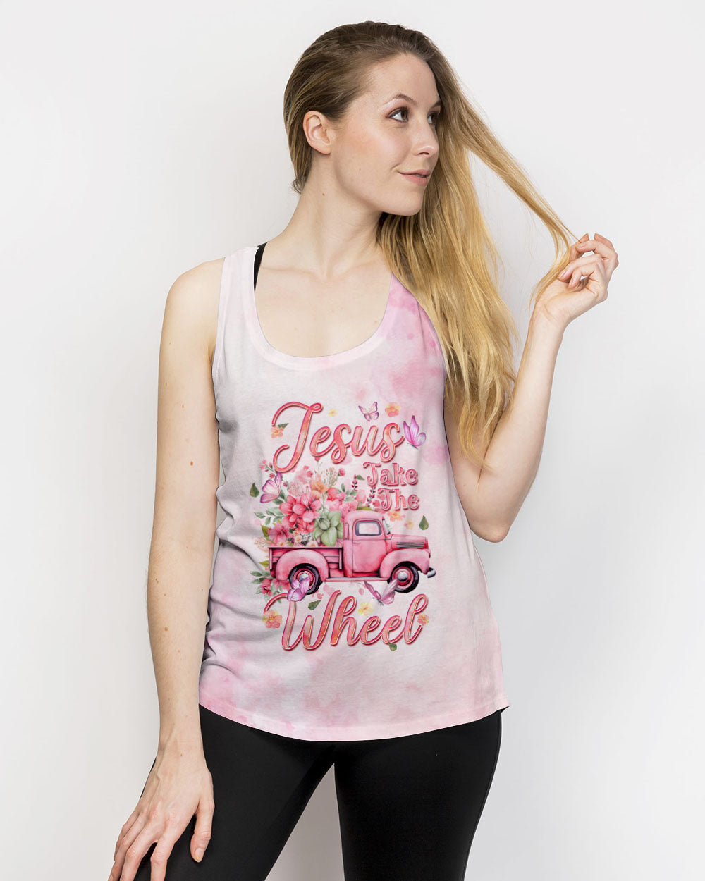 Jesus Take The Wheel Women's All Over Print Shirt - Tyqy1711233, easychoo.com